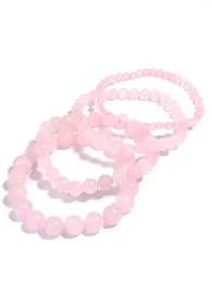 Strand OAIITE Rose Quartz Bracelet Women Natural Crystal Yoga Meditation Prayer Charm Reiki Energy Stone Pulse Jewellery Gift