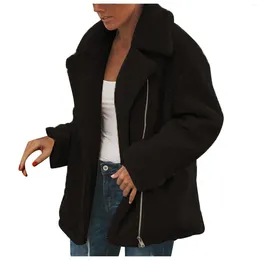 Women's Jackets Winter Coat Women Warm Mid Length Thick Faux Lamb Fleece Lined Fashion Maternity Clothes For 2024