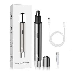 Nose Hair Trimmer Electric Rechargeable Ear Eyebrow Hair Removal For Men 240223