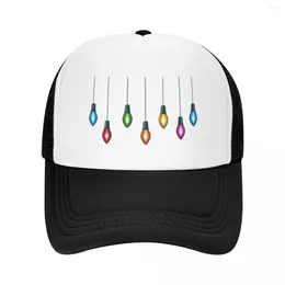 Ball Caps Christmas Lights Baseball Cap Trucker Hat Custom Hats Women'S For The Sun Men'S