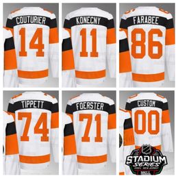 Custom Kids Youth Men 2024 Stadium Series Jersey Owen Tippett Bobby Brink Jamie DrysdaleSean Couturier Travis Konecny Scott Laughton Joel Farabee Carter Hart