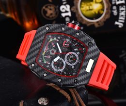 Automatic date watch limited edition men's watch top brand luxury full-featured quartz watch silicone strap
