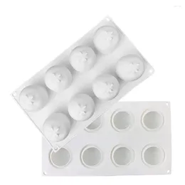 Baking Moulds Silicone Mould 8-cavity Orange Mousse Cake For Diy Fruit Peach Pudding Chocolate Dessert Jelly