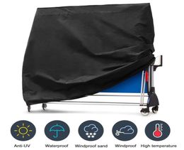 Ping Pong Table Protector Household Folding Ping Pong Table Cover Black Waterproof AntiDust Adjustable Multifunctional Tools T2005416783