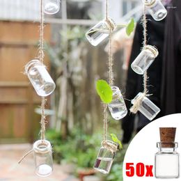 Storage Bottles Mini Glass Bottle With Cork Transparent DIY Art Craft Message Empty Wishing Xmas Wedding Party Home Garden Decors