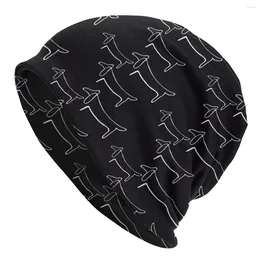 Berets Pablo Picasso Line Art Wild Wiener Dog Dachshund Pattern Bonnet Femme Knitting Hat For Autumn Sausage Badger Beanies Caps