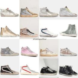 Shoes handmade Luxury Mid Slide star high-top Woman casual Italy brand Trainers Sequin Classic W Sneakers Goldens QZm F66T