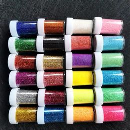 20G Mixed 24 Colour Powder Shimmer Glitter Diamond Painting for Decoration DIY Nail Temporary Tattoo Fake Kids Face Body Art Tool 240220