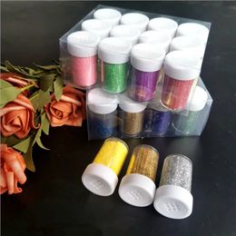 24 Colours Diamond Shimmer Glitter Powder 20g for Temporary Tattoo Kids Face Body DIY Nail Painting Decoration Art Tool 240220