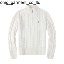 New 24ss Senior Designer Polo Sweater Wool Ralph Shirt Thick Half Zipper High Neck Warm Pullover Slim Fit Knitted Lauren Jumper Little Horse Cotton Sweatshirt