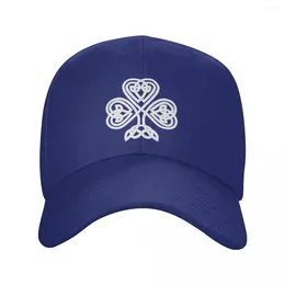 Ball Caps Classic White Celtic Shamrock Clover Celts Symbol Trucker Hat Women Men Personalized Adjustable Unisex Baseball Cap Spring