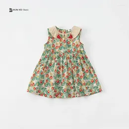 Girl Dresses Summer For Korean Version Strawberry Doll Collar Princess Dress Kids Party Girls Fashion