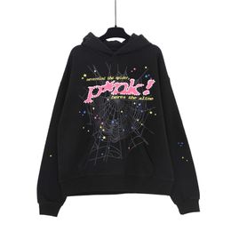 Men's Hoodies Sweatshirts American Trendy Brand 555555 Hooded Jacket for Men and Womens Hip-hop Loose Mesh Printed Thin Hoodie 0zhg