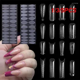 False Nails 1/3/5PCS Sheet French Forma Dual Sticker Silicone Line For Forms Tips System Extension
