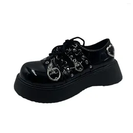 Dress Shoes Goth Japanese Lolita Big Toe Jk Uniform Girl Punk Rivet Women Autumn Gothic Lace Up Sweet Cosplay Platform