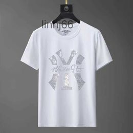 Men's T-shirts 36% European Station Goods Mens Trendy Short Summer Hot Diamond Half Sleeve T-shirt Social Spirit Guy Bottom Shirt 963guiv7wenq4HAQ