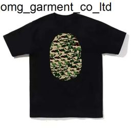 2024 New Summer Designer Mens T-shirts Tees Side Double Sided Camouflage Shark Tshirts Clothes Graphic Colourful Cashew Lightning Cotton Apes T-shirt