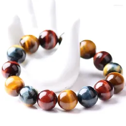 Charm Bracelets Jewellery Natural Tiger Eye Bracelet Yellow Blue