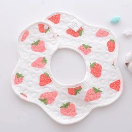 Hair Accessories Cartoon Print Baby Bibs Cotton 360 Degree Rotation Bandana Born Girl Boy Feeding Burp Cloths Waterproof 0-2Y