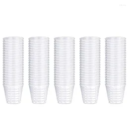 Disposable Cups Straws 100x Reusable Plastic S Glasses 30ml For Party Clear Strong Durable Banquets