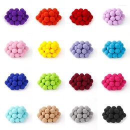 Decorative Flowers 10/15 /20/25/30 Mm Flower Ball DIY Artificial Fake Wedding Party Home Decor Pom Fur Pompoms Sewing Cloth Accessories