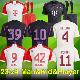 23 24 BM KANE Soccer Jerseys SANE Football Shirt MUSIALA GORETZKA GNABRY S Munich Camisa De Futebol Men Kids Kits KIMMICH Fans Player Sets