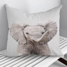 Pillow Baby Elephant Colourful Throw Pillows Cover On Sofa Home Decor 45 45cm 40 40cm Gift Pillowcase Cojines Drop