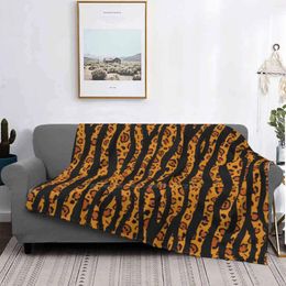 Blankets Zebra And Leopard Print Printing High Qiality Warm Flannel Blanket Cheetah Skin Animal Safari Africa