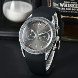 Luxury mens watch designer watches Mens Quartz timing sapphire Folding buckle Wristwatches Stainless Steel silicone Strap montre de luxe