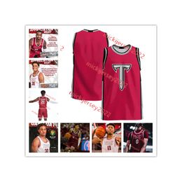 Jerrell Bellamy Tayton Conerway Troy Trojans Basketball Jersey Custom Stitched Thomas Dowd Marcus Friend Kerrington Kiel Myles Rigsby Theo Seng Troy Jerseys