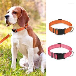 Dog Collars Reflective Collar With Adjustable Safety Nylon Pet Leash Suitable For Small And Medium