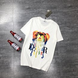 G858 Losse Designer Shirts Mens T Shirt Summer Womens Top Designer Shirt Print Cotton Short Sleeve Luxury Breathable T-shirt Unisex