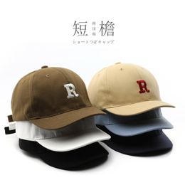 2024 Hot Sellig Football Professional Soccer Hat Female Japanese Spring and Autumn Letter Embroidery Short-Brimmed Peaked Cap Outdoor Sports
