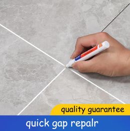 12 Color Waterproof White Grout Tile Lines Marker Pens Gaps Repair Bathroom Porcelain Filling Grout Paint and Sealer Pen