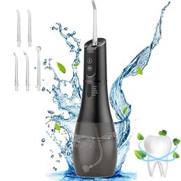 Mouth Washing MachineFlossOral Irrigator Portable Water Flosser Rechargeable 5 Modes 400ML Dental Water Jet for Cleaning Teeth 240219