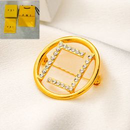 New Style Diamond Letter FF Brooch Classic Designer Boutique Brooch Designed For Women Love Gift Brooch High Quality Luxury Clothing Pins Birthday Party