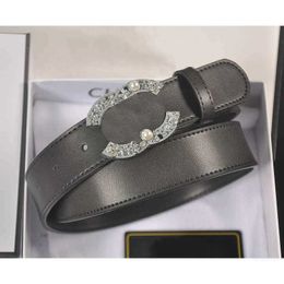 Designer Belts High-quality Designer Belt Luxury Women Belt Fashion Diamond Pearl Set Width 3.3cm Classic Mens Casual Womens Jeans Dress Belts designerR0RU