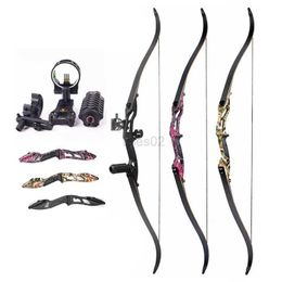 Bow Arrow JUNXING F179 Bow 56inch 30-50lbs Recurve Bow American Hunting Bow Archery 17 inche Metal Riser Tranditional Long Bow Hunting Bow yq240327