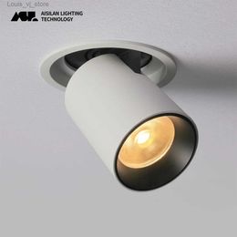 Downlights Aisilan LED Transformer Downlight Round Extendable Rotatable Bendable Recessed Spotlight COB Chip AC90-260V YQ240226