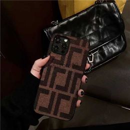 Cell Cases Luxury Designer Fashion Letters Phonecase F Case Shockproof For 14 Pro Max PLUS 11 8P 7 240219