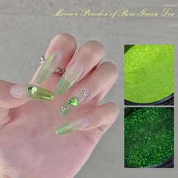 Nail Glitter Art Light Green Shiny And Reflective Gorgeous Summer Trendy Sparkling Easy To Apply High Demand Rose Beauty
