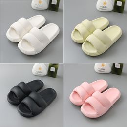 Hausschuhe Sandalen Slide Slipper Phantom Schwarz Sommer bequem Zuhause weiche Sohlen Grobgrün Kosmetik Graphite Lime Heel Flip Flops GAI Damen Streifen