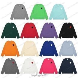 Mens Hoodies Sweatshirts Designer Sweater Love Heart a Woman Lover Cardigan Knit v Round Neck High Collar Womens Fashion Letter White Black Long Sleeve Clothing FWC0