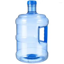 Water Bottles Outdoor 5L Bottle Portable Bucket Thick Mineral Jug Storage Blue Travel Camping Gym