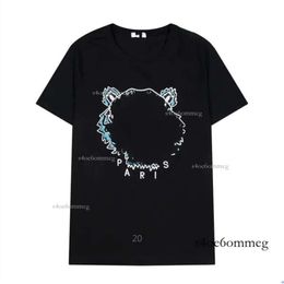 Kenzo T Shirt Top Quality Men Women Tshirts Womens Summer Street Apparel Short Sleeve Tiger Head Embroidery Letter Print Loose Fit Trend 361