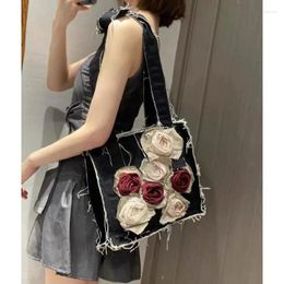 Evening Bags For Women Niche Design Sense Rose Flower Bag 2024 Fashionable Casual Simple Sweet Shoulder