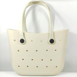 Style One Side Hollow Design Women Handbag Bog Bag Silicone Beach Shoulder