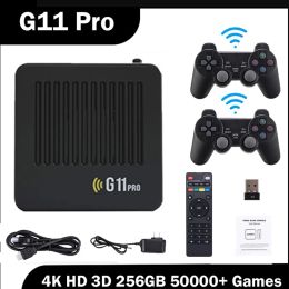 Consoles G11 Pro Video Game Box Console Dual System TV Box Game Console 64G/128G/256G 4K Output Built in 60000 Games for Android 9.0