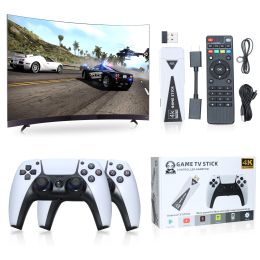 Consoles Ampown U10 Video Game Console 64G 10000+ Games Retro Handheld 4K TV Game Console Wireless Controller Game Stick For PS1/GB