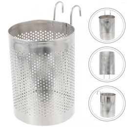 Storage Bottles Cutlery Draining Basket Flatware Drying Rack Hanging Chopstick Mesh Design